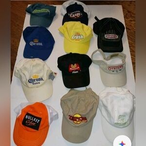 Lot Of FOOD Related Baseball Trucker Caps, Adult Various Makers, One Size